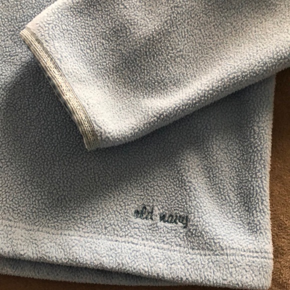 Old Navy Fleece Girls Size 10 Light Blue V Neck - Picture 4 of 5